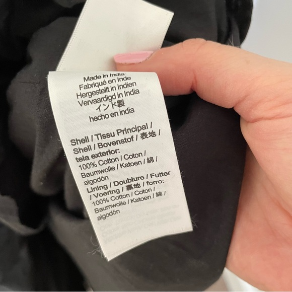 J. CREW SIDE-CUTOUT COTTON POPLIN MIDI DRESS Black 4 $128 - Picture 4 of 6